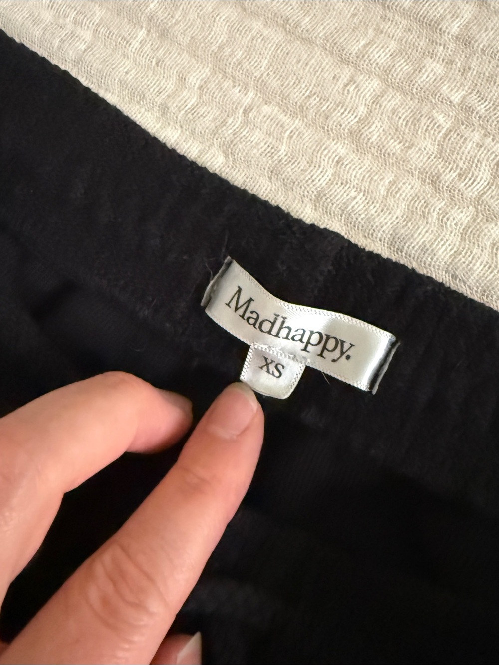 Madhappy Women’s Black Textured Sweatpants Jogger Drawstring Waist XS - Picture 4 of 5